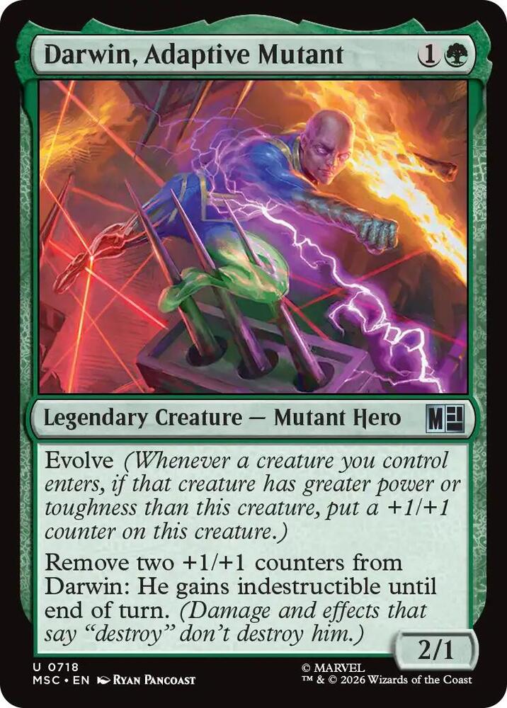 Darwin Adaptive Mutant 718 (Commander: Marvel Super Heroes)  - Foil