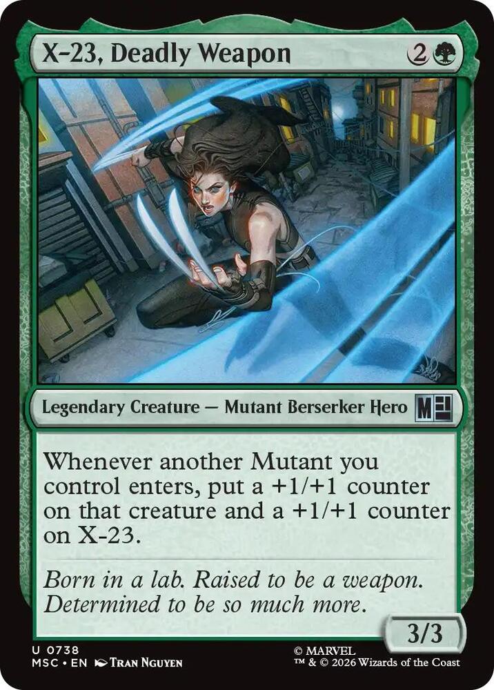 X 23 Deadly Weapon 738 (Commander: Marvel Super Heroes)  - Foil