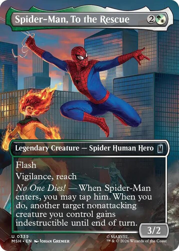 Spider-Man, To the Rescue 228 (Marvel Super Heroes)  - Borderless Foil