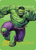 The Incredible Hulk Art Card Gold Stamped Signature 28 (Art Series: Marvel Super Heroes) 