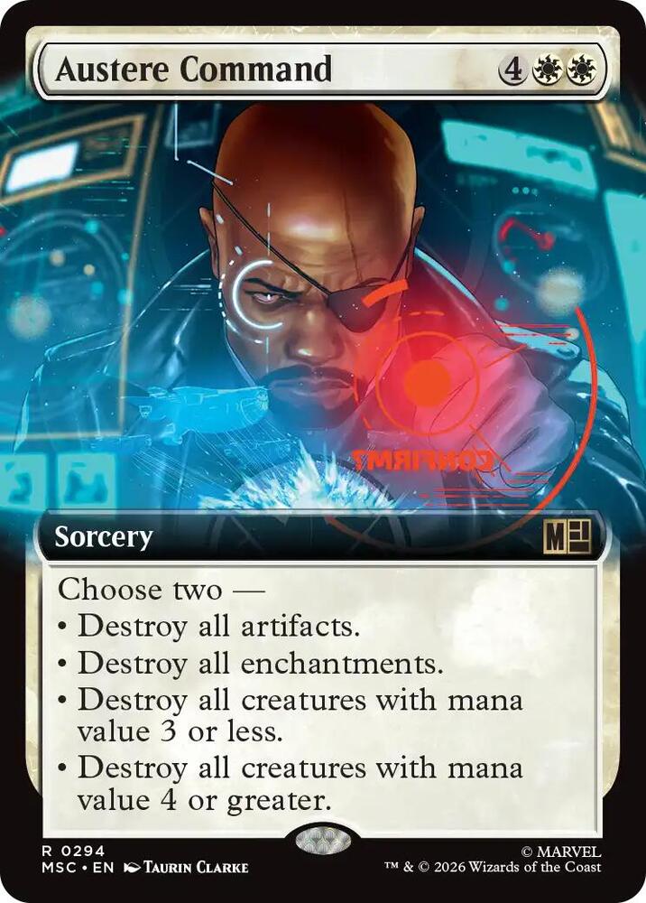 Austere Command Extended Art 294 (Commander: Marvel Super Heroes) 