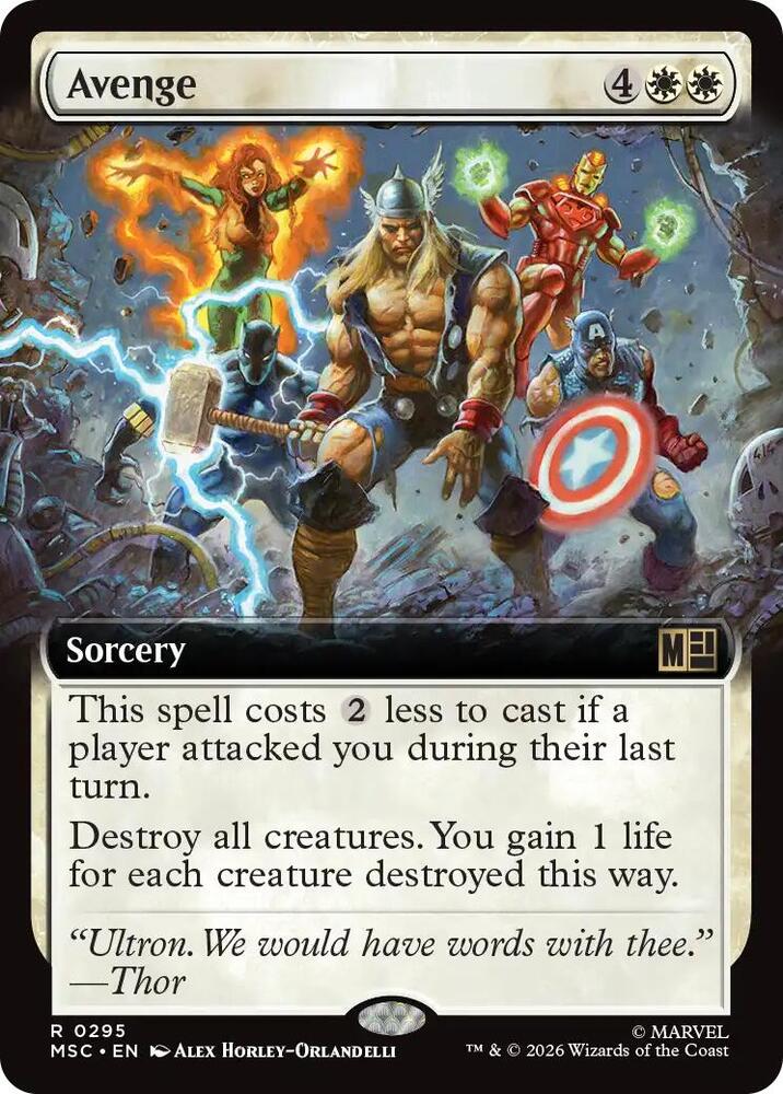 Avenge Extended Art 295 (Commander: Marvel Super Heroes) 