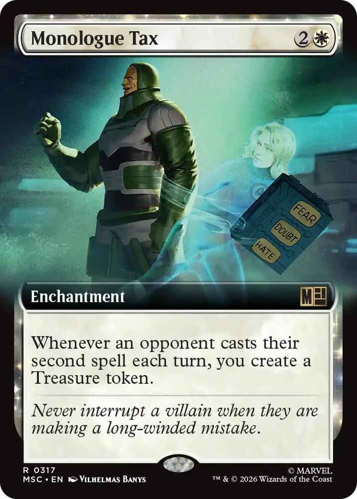 Monologue Tax 317 (Commander: Marvel Super Heroes)  - Extended Art