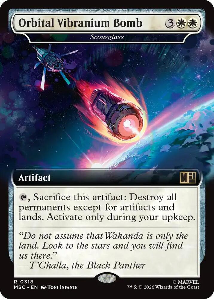 Orbital Vibranium Bomb Scourglass Extended Art 318 (Commander: Marvel Super Heroes) 