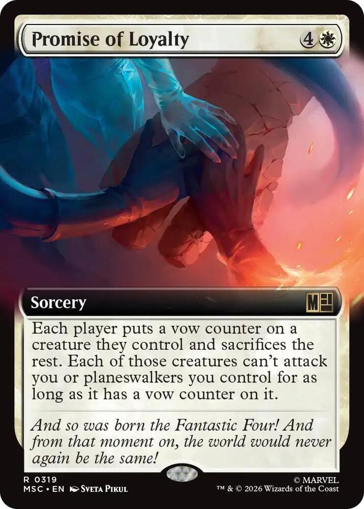 Promise of Loyalty Extended Art 319 (Commander: Marvel Super Heroes) 