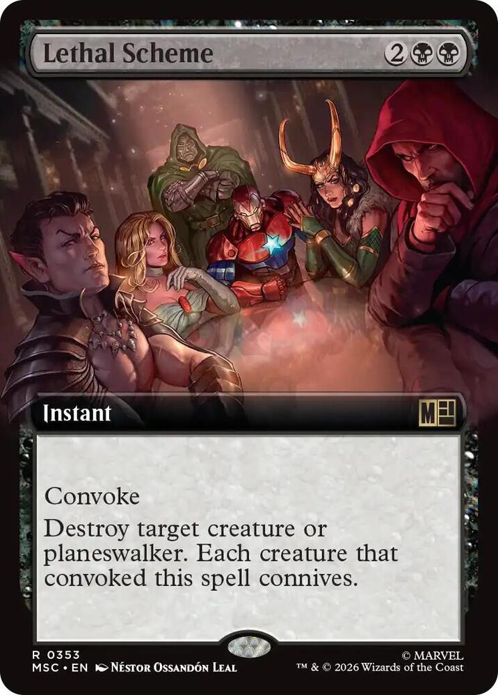 Lethal Scheme Extended Art 353 (Commander: Marvel Super Heroes) 