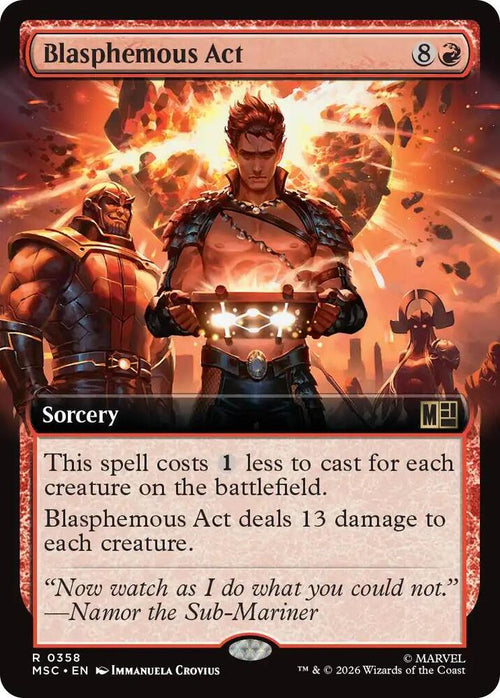 Blasphemous Act 358 (Commander: Marvel Super Heroes)  - Extended Art
