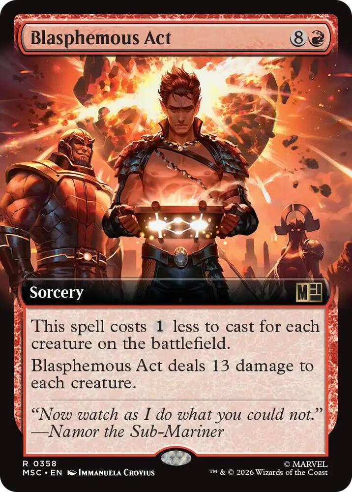 Blasphemous Act Extended Art 358 (Commander: Marvel Super Heroes) 