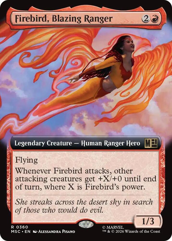 Firebird, Blazing Ranger 360 (Commander: Marvel Super Heroes)  - Extended Art