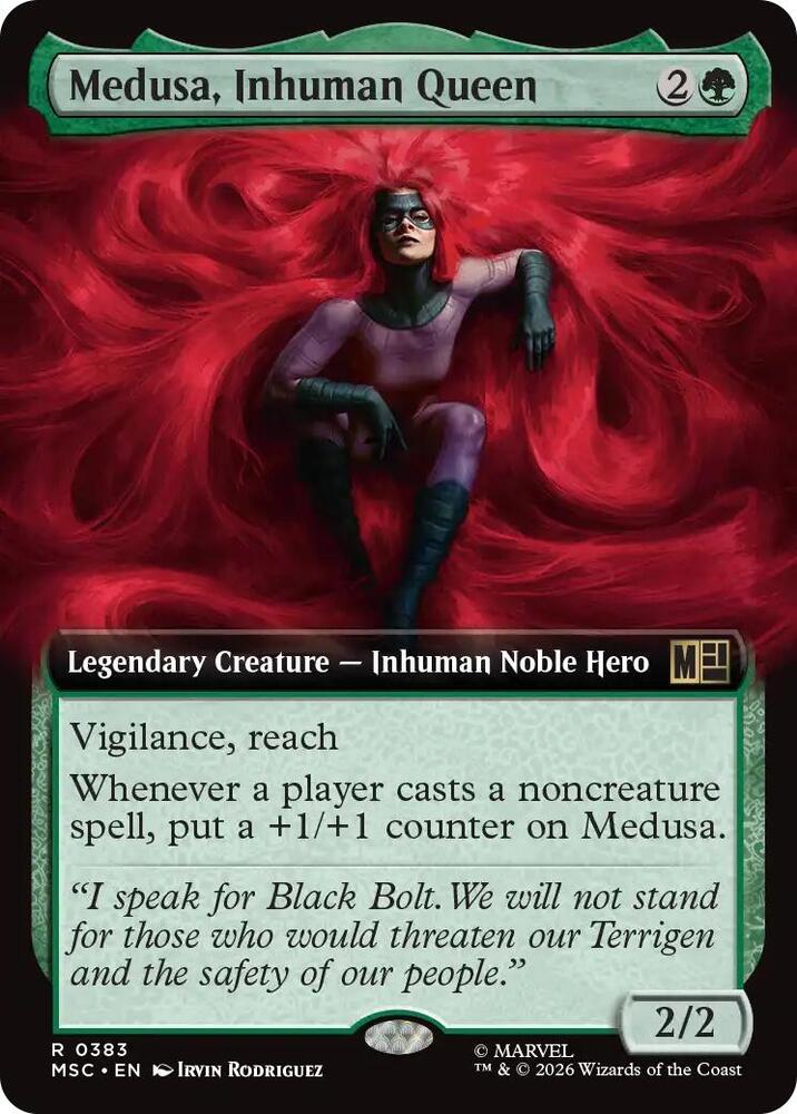 Medusa Inhuman Queen Extended Art 383 (Commander: Marvel Super Heroes) 