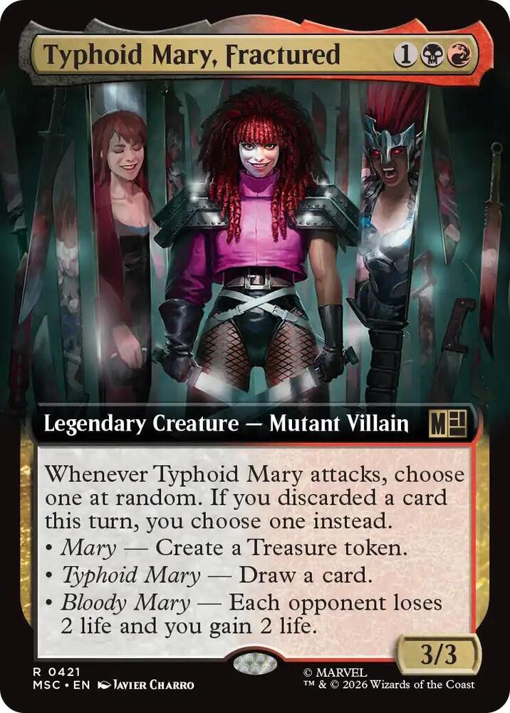Typhoid Mary, Fractured 421 (Commander: Marvel Super Heroes)  - Extended Art