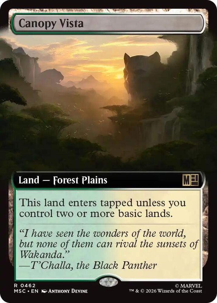 Canopy Vista 462 (Commander: Marvel Super Heroes)  - Extended Art