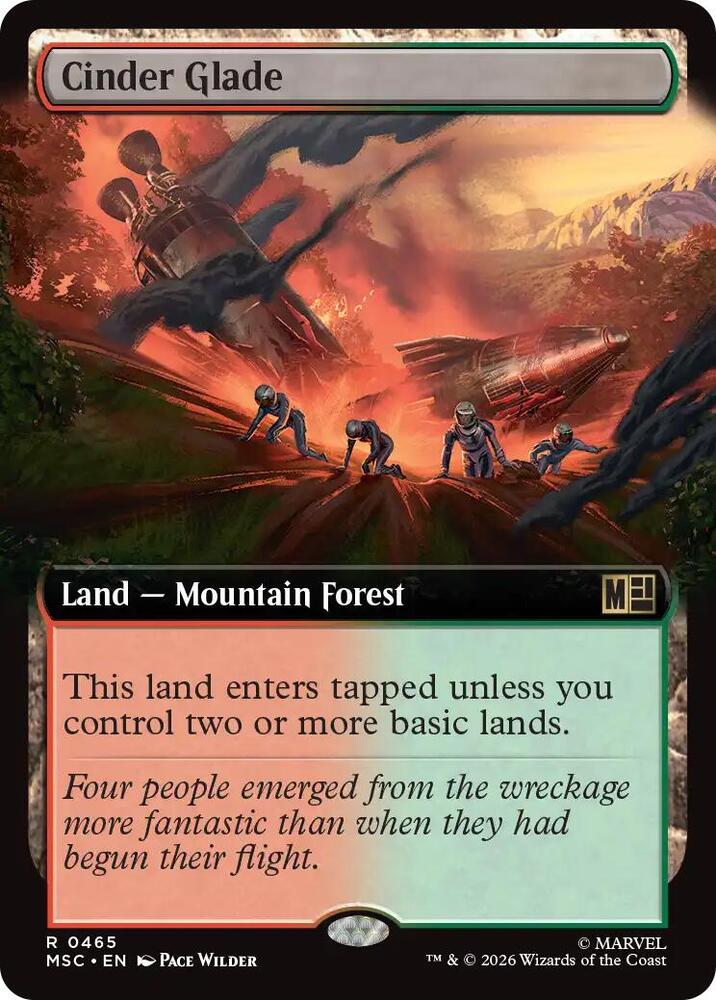 Cinder Glade 465 (Commander: Marvel Super Heroes)  - Extended Art