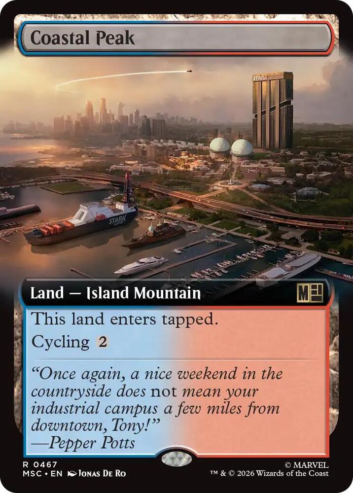 Coastal Peak Extended Art 467 (Commander: Marvel Super Heroes) 