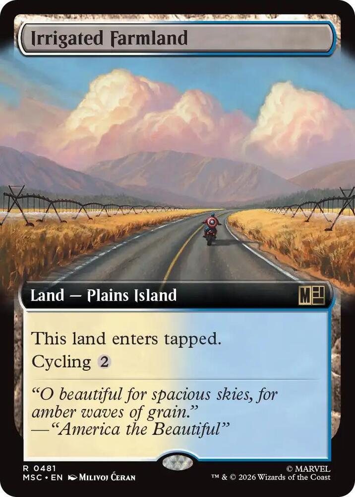 Irrigated Farmland Extended Art 481 (Commander: Marvel Super Heroes)  - Extended Art