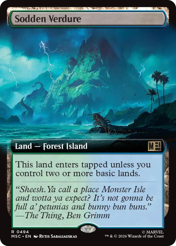 Sodden Verdure Extended Art 494 (Commander: Marvel Super Heroes) 