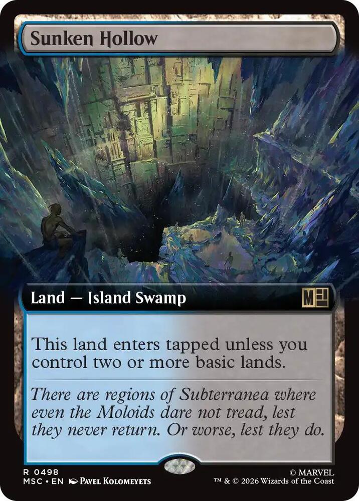 Sunken Hollow 498 (Commander: Marvel Super Heroes)  - Extended Art