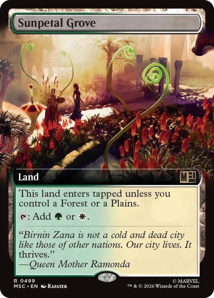 Sunpetal Grove 499 (Commander: Marvel Super Heroes)  - Extended Art