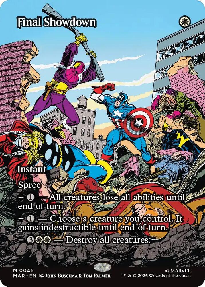 Final Showdown 45 (Marvel Universe Eternal-Legal)  - Borderless Foil