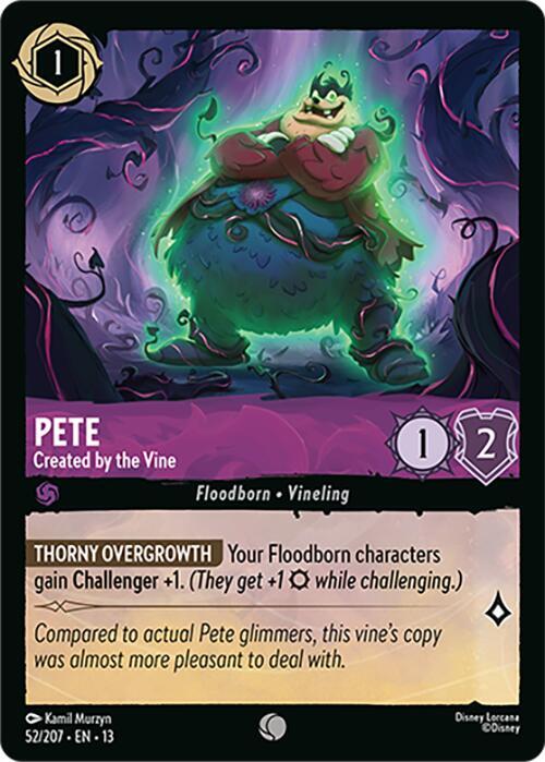 Pete, Created by the Vine 52/207 (Attack of the Vine!) 