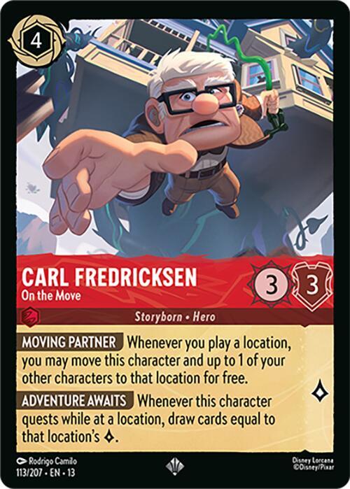 Carl Fredricksen, On the Move 113/207 (Attack of the Vine!)  - Cold Foil