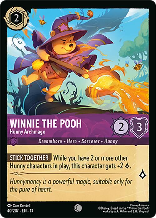 Winnie the Pooh, Hunny Archmage 40/204 (Attack of the Vine!)  - Cold Foil