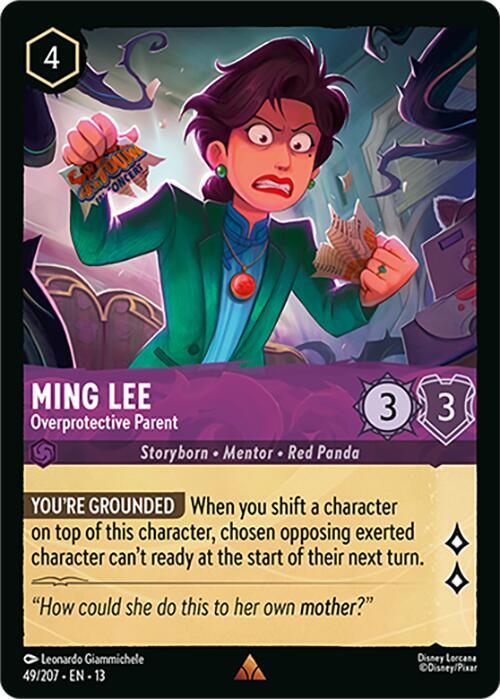 Ming Lee, Overprotective Parent 49/204 (Attack of the Vine!) 