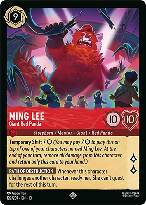 Ming Lee, Giant Red Panda 129/204 (Attack of the Vine!) 