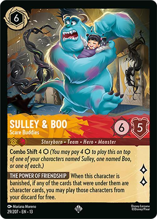 Sulley and Boo, Scare Buddies 29/207 (Attack of the Vine!)  - Cold Foil