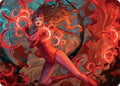 Scarlet Witch Chaotic Avenger Art Card 38 (Art Series: Marvel Super Heroes) 