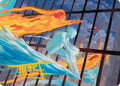 Iceman and Firestar Art Card Gold Stamped Signature 45 (Art Series: Marvel Super Heroes) 