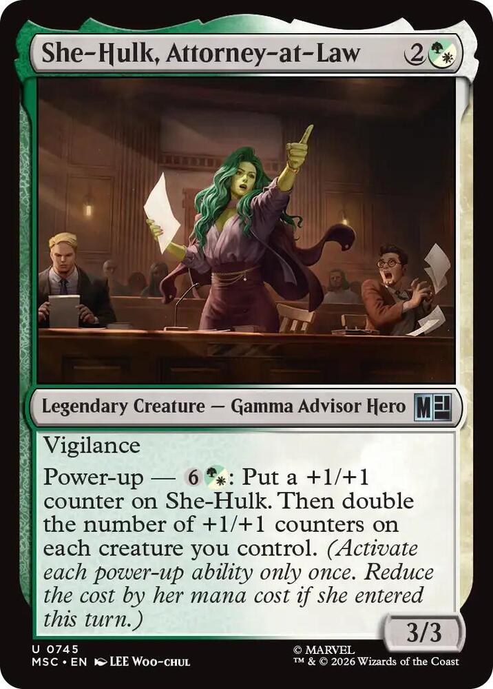She Hulk Attorney at Law 745 (Commander: Marvel Super Heroes)  - Foil