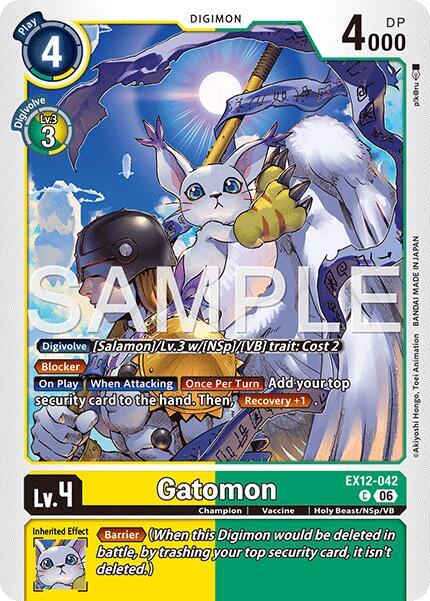 Gatomon EX12-042 C (Digital World Shambala) 