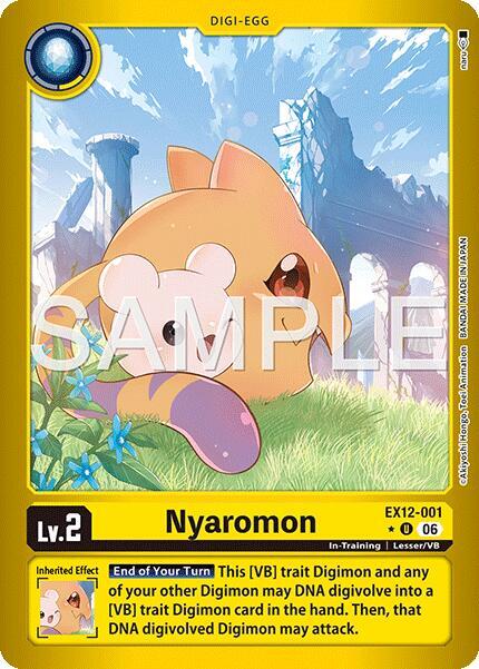 Nyaromon Limited Foil EX12-001 U (Digital World Shambala)  - Foil
