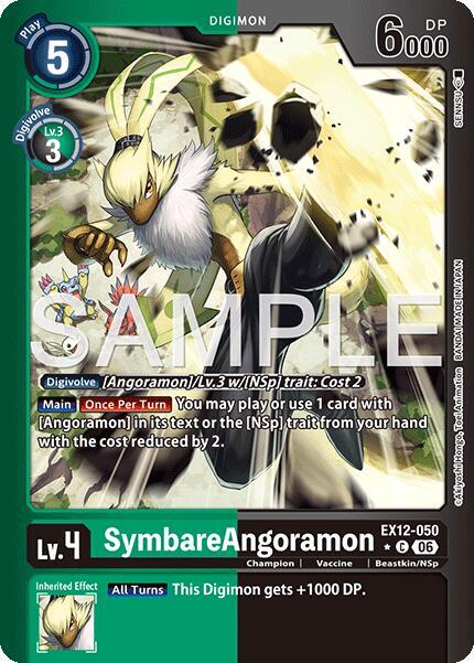 SymbareAngoramon Limited Foil EX12-050 C (Digital World Shambala)  - Foil