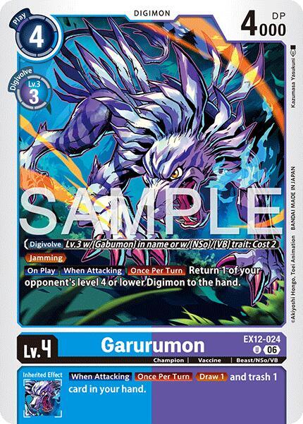 Garurumon EX12-024 U (Digital World Shambala) 