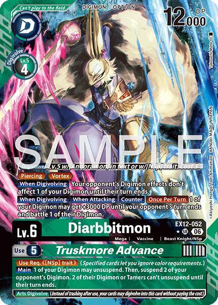 Diarbbitmon Truskmore Advance Alternate Art EX12-052 SR (Digital World Shambala)  - Foil