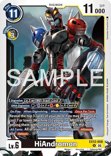 HiAndromon EX12-058 R (Digital World Shambala)  - Foil