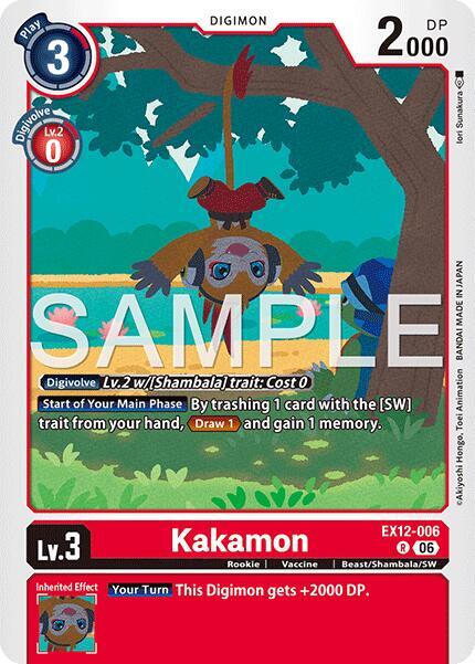 Kakamon EX12-006 R (Digital World Shambala)  - Foil