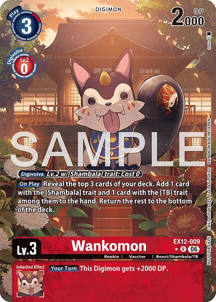 Wankomon Box Topper EX12-009 R (Digital World Shambala)  - Foil
