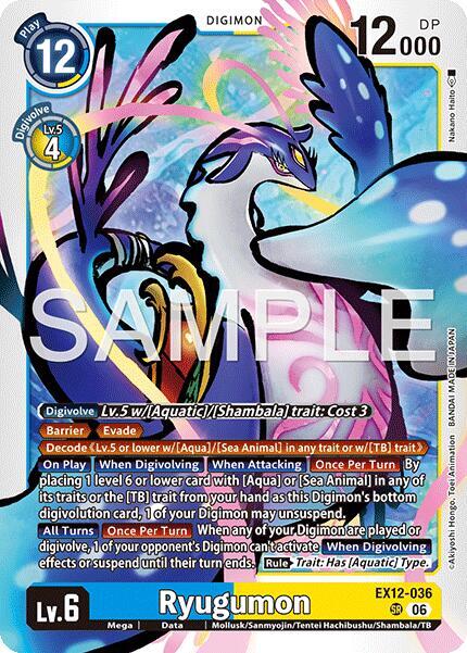 Ryugumon EX12-036 SR (Digital World Shambala)  - Foil