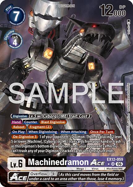 Machinedramon ACE Alternate Art EX12-059 SR (Digital World Shambala)  - Foil