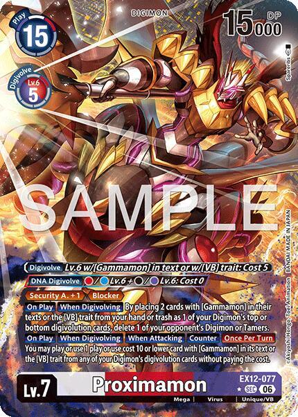 Proximamon Alternate Art EX12-077 SEC (Digital World Shambala)  - Foil