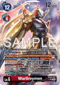 WarGreymon Alternate Art EX12-017 SR (Digital World Shambala)  - Foil