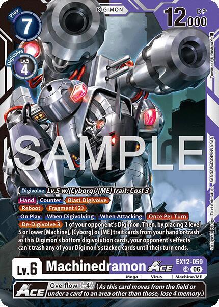 Machinedramon ACE EX12-059 SR (Digital World Shambala)  - Foil