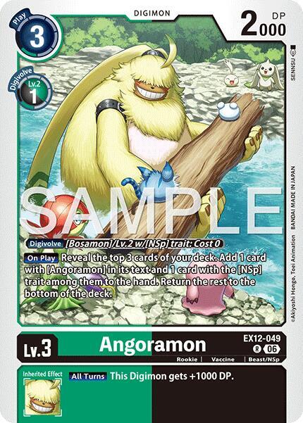 Angoramon EX12-049 R (Digital World Shambala)  - Foil