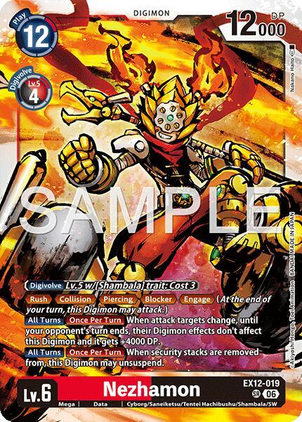 Nezhamon EX12-019 SR (Digital World Shambala)  - Foil