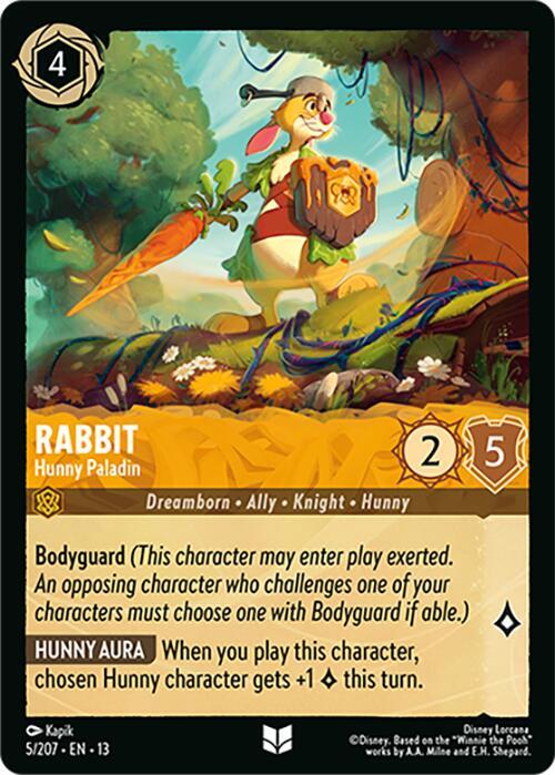Rabbit, Hunny Paladin 5/207 (Attack of the Vine!) 