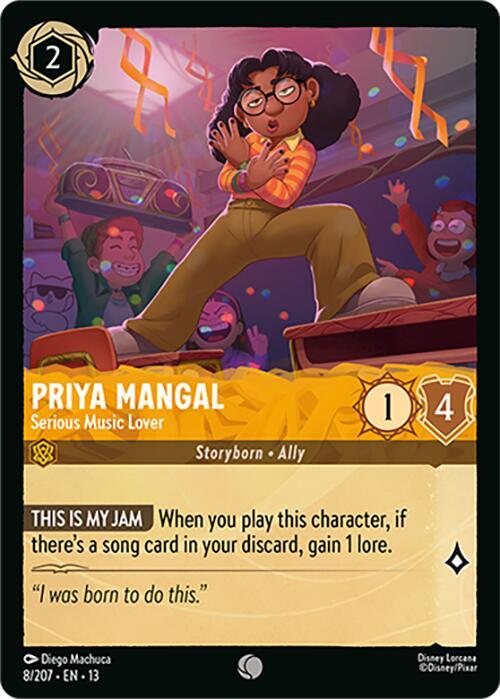 Priya Mangal, Serious Music Lover 8/204 (Attack of the Vine!)  - Cold Foil