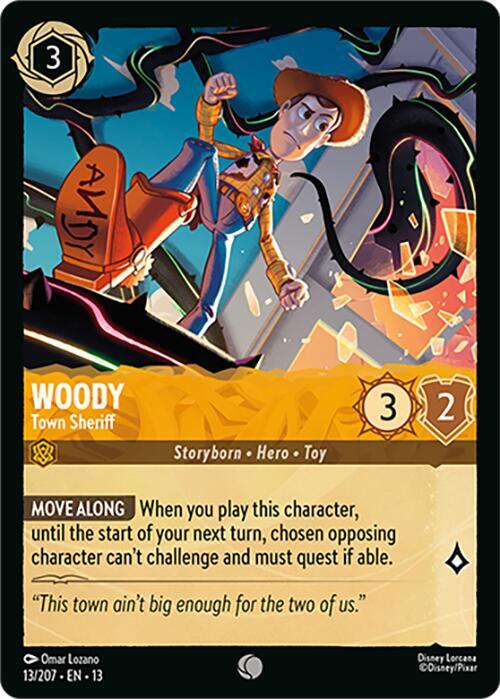 Woody, Town Sheriff 13/204 (Attack of the Vine!)  - Cold Foil